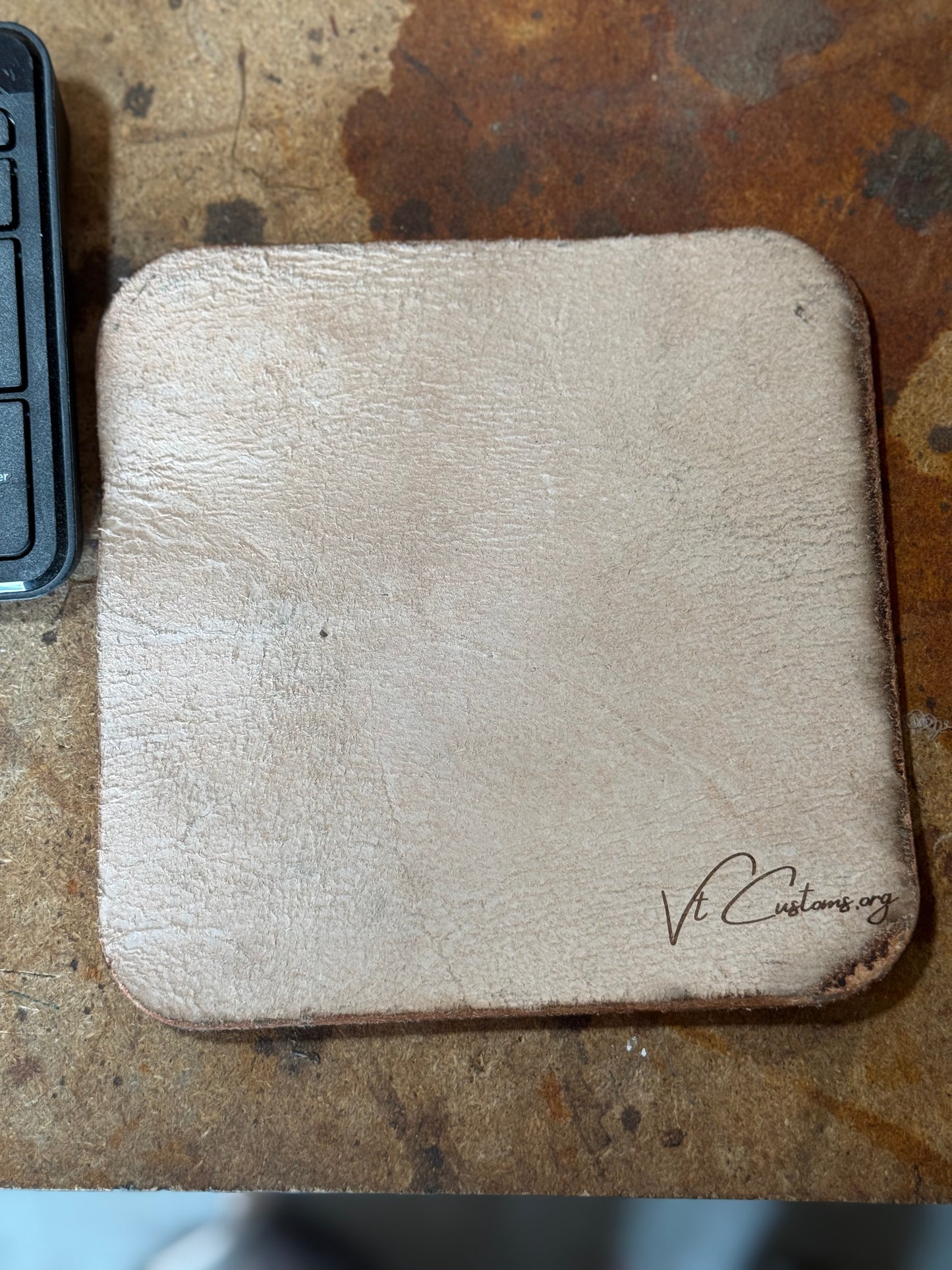 Custom Lettered Mouse Pad – 6.9” × 6.9” Personalized Desk Pad