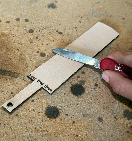 Handcrafted Leather Strop – 1.5” x 6” Compact Edge Refinement Strop