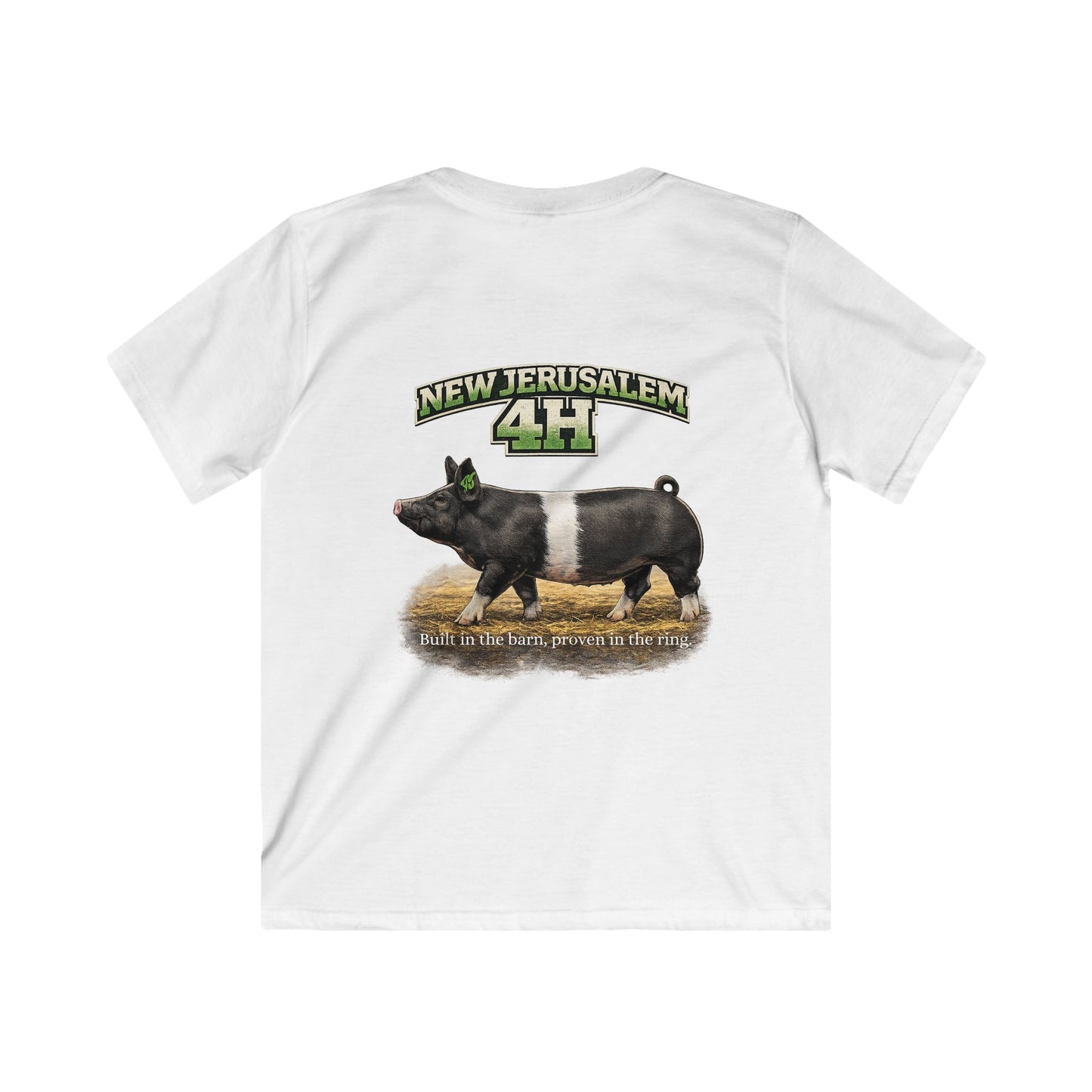 Kids 4H Pig T‑Shirt — New Jerusalem 4H Club Youth Tee