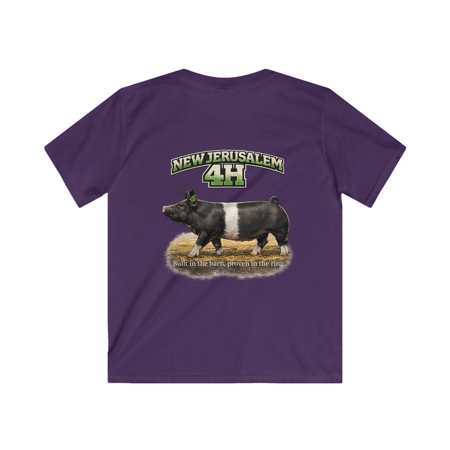 Kids 4H Pig T‑Shirt — New Jerusalem 4H Club Youth Tee