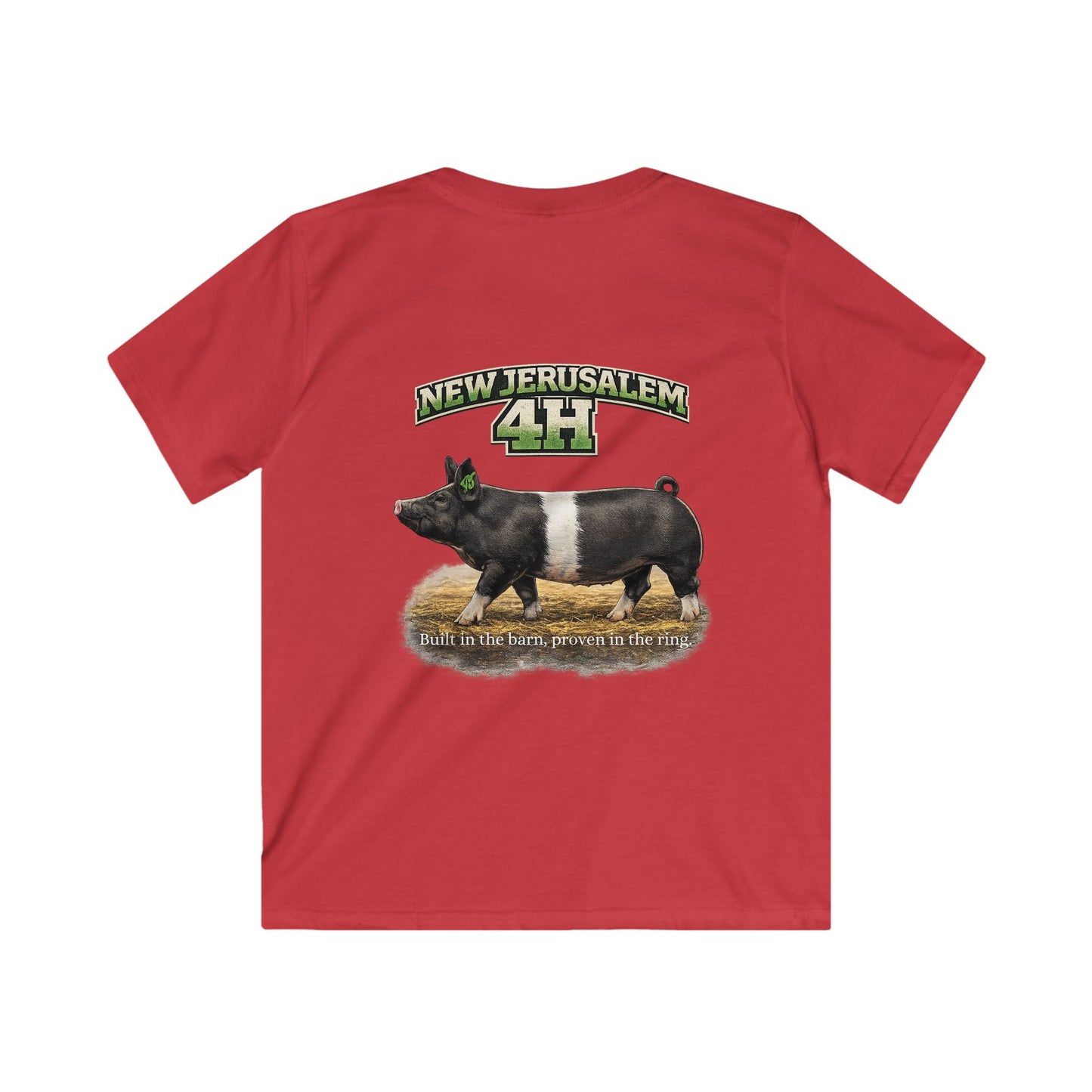 Kids 4H Pig T‑Shirt — New Jerusalem 4H Club Youth Tee