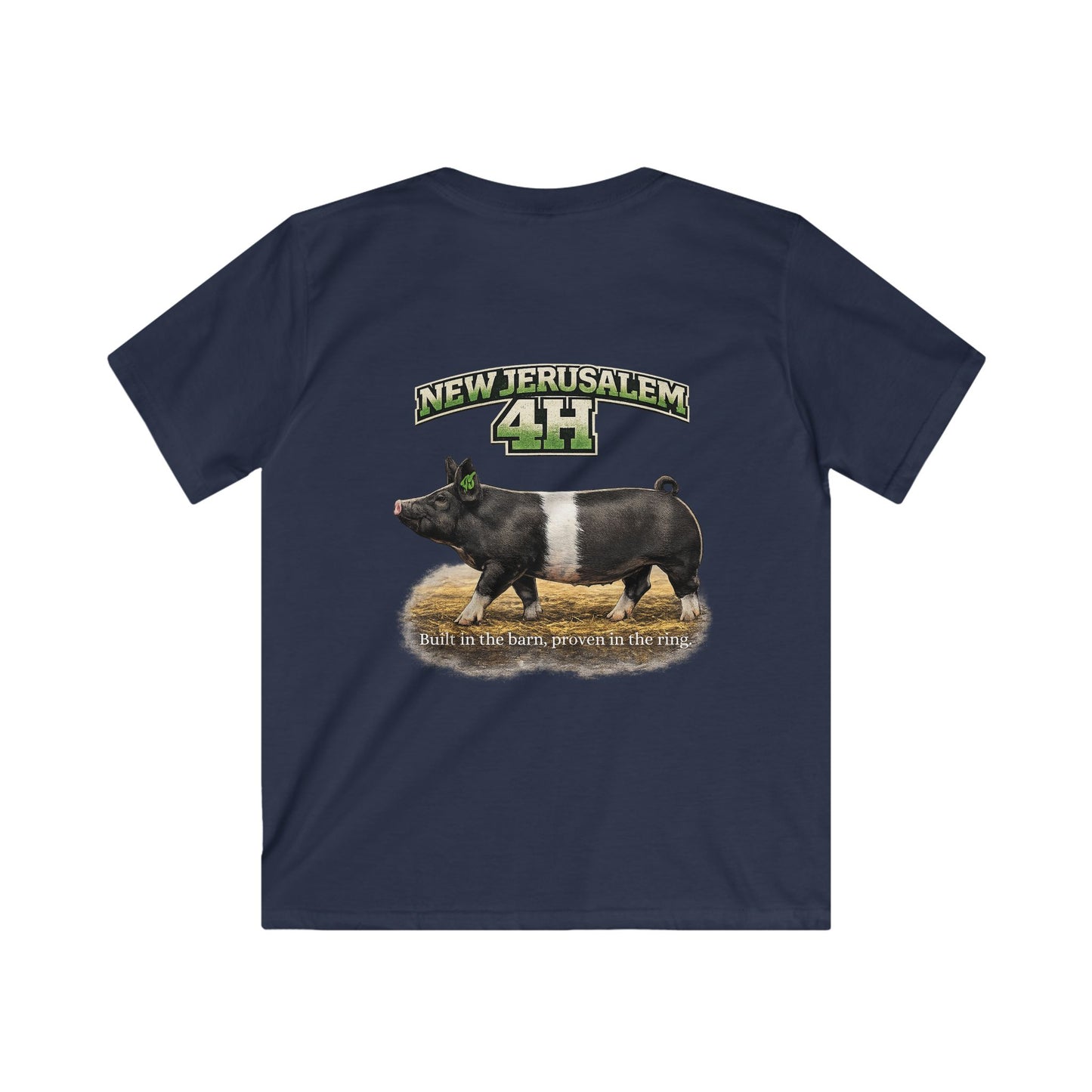 Kids 4H Pig T‑Shirt — New Jerusalem 4H Club Youth Tee