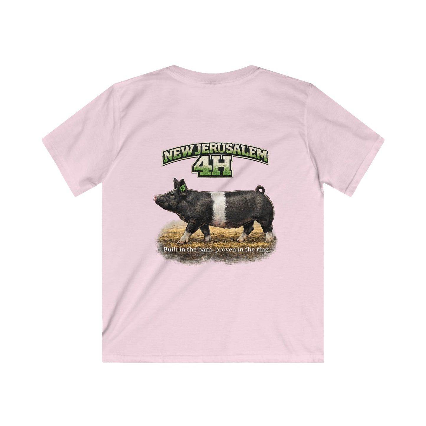 Kids 4H Pig T‑Shirt — New Jerusalem 4H Club Youth Tee
